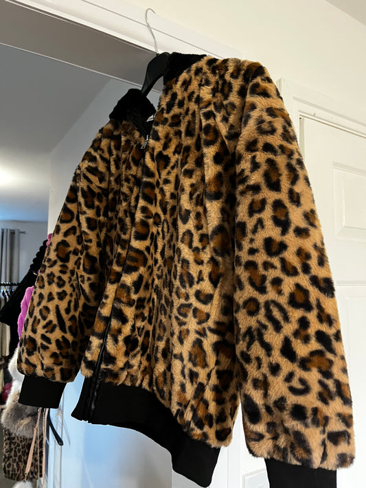 Leopard Bomber jacket